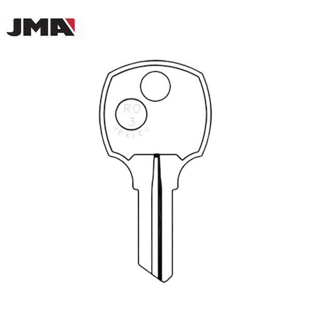 Jma JMA: RO3 / 1069N National 5-Wafer Cabinet Key - Brass JMA-NTC-10DE